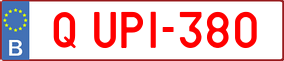 Trailer License Plate